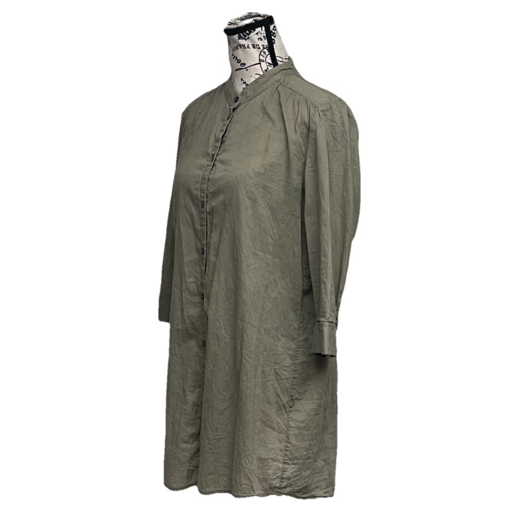 Esprit De Corp Army Green Utility Tunic Mini Dress Size 6 – Sheer Gorpcore Boho - Picture 3 of 10